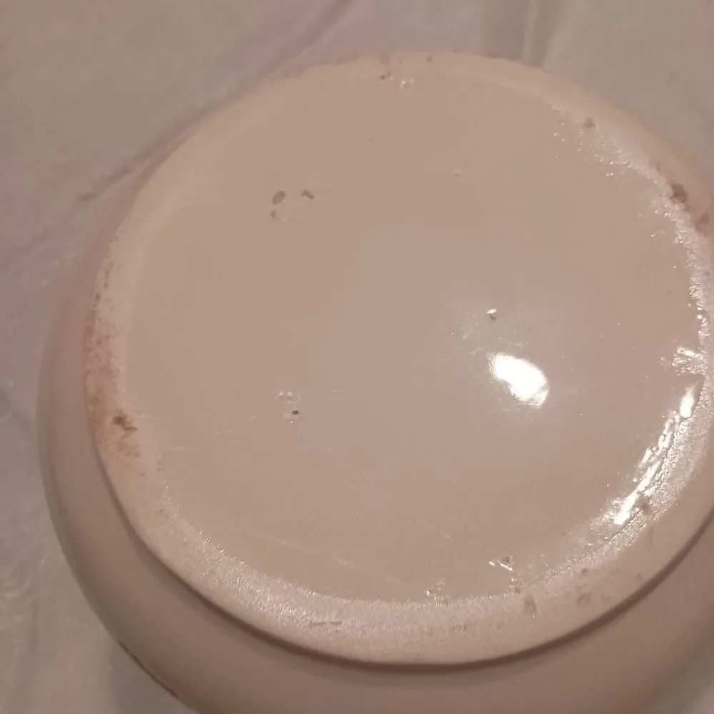 Puriton Pottery Red and Cream Dinnerware